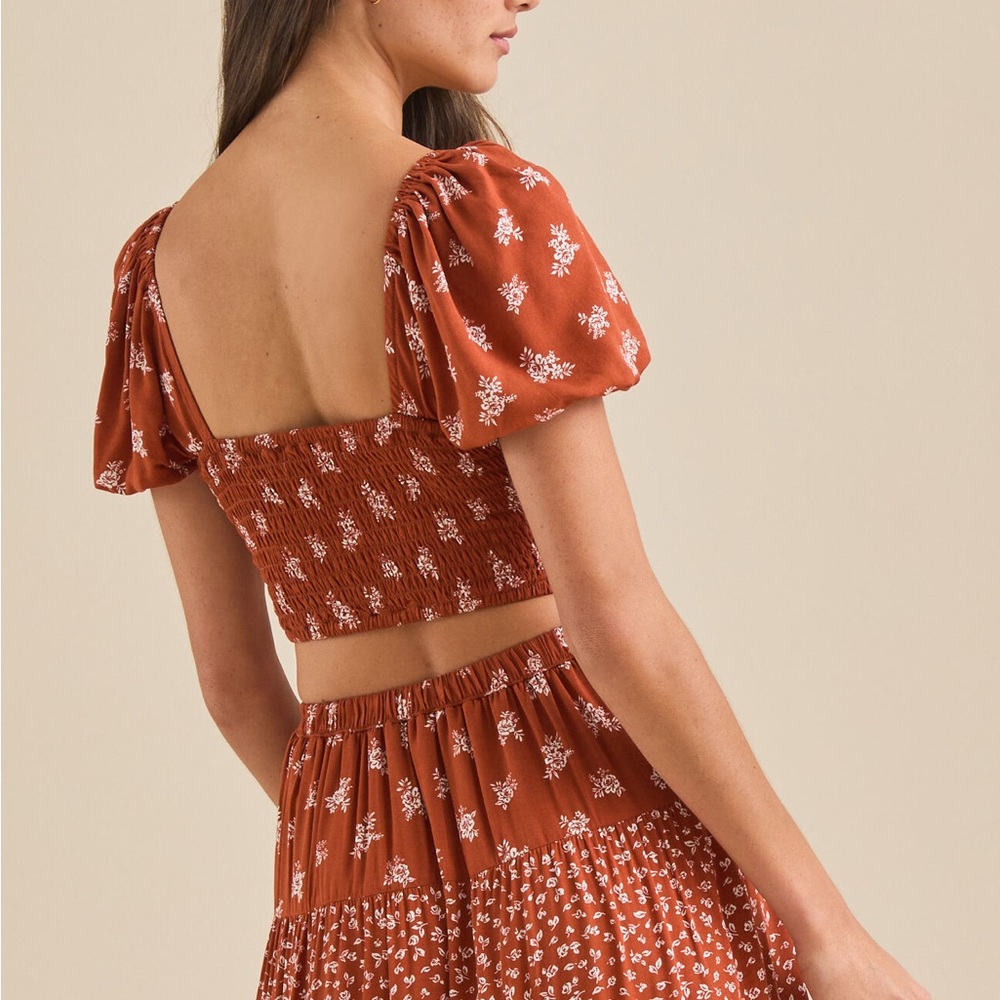 Maia Floral Set Skirt + Top NWOT - Picture 4 of 8